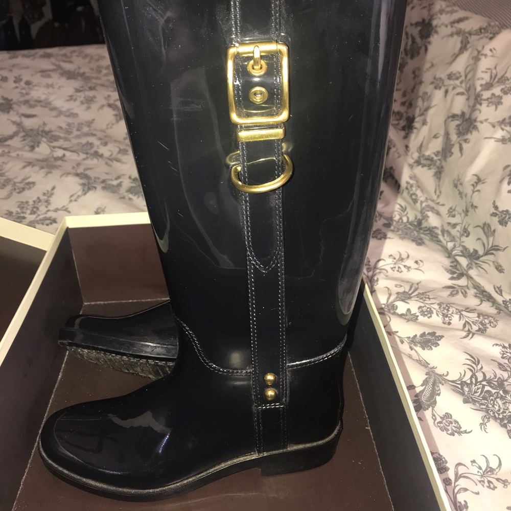 Coach rain boots